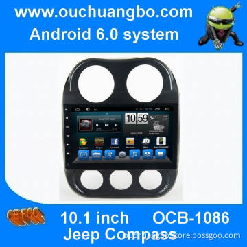 Ouchuangbo car radio steroe navi for Jeep Compass with BT USB mirror link android 6.0